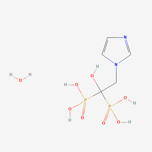 Zoledronic acid hydrate chemical structure Zoledronic acid hydrate (CAS: 165800-06-6) - Chemical Structure and Molecular Formula