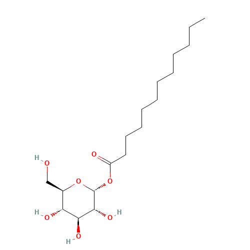 [(2R,3R,4S,5S,6R)-3,4,5-trihydroxy-6-(hydroxymethyl)oxan-2-yl] dodecanoate (CAS: 64395-91-1) - Related Chemical Product