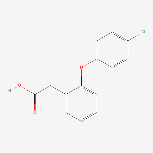 2-(2-(4-Chlorophenoxy)phenyl)acetic acid (CAS: 25563-04-6) - Chemical Structure and Molecular Formula 