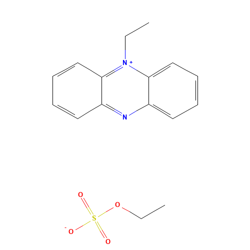 PHENAZINE ETHOSULFATE (CAS: 10510-77-7) - Chemical Structure and Molecular Formula 