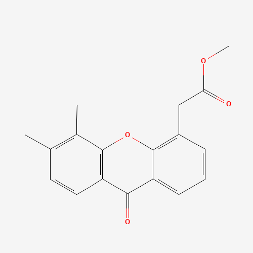 9H-Xanthene-4-acetic acid, 5,6-dimethyl-9-oxo-methyl ester (CAS: 1035912-44-7) - Chemical Structure and Molecular Formula 