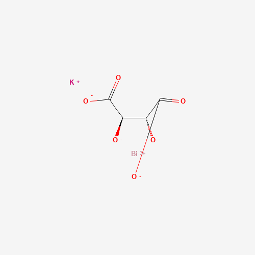 bismuth;potassium;2,3-dihydroxybutanedioate (CAS: 5798-41-4) - Chemical Structure and Molecular Formula 