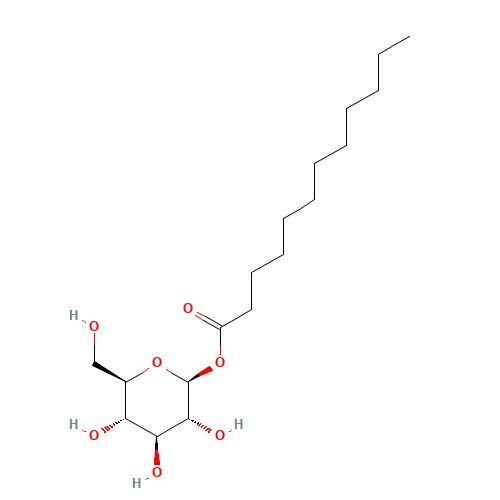 [(2S,3R,4S,5S,6R)-3,4,5-trihydroxy-6-(hydroxymethyl)oxan-2-yl] dodecanoate (CAS: 64395-92-2) - Related Chemical Product