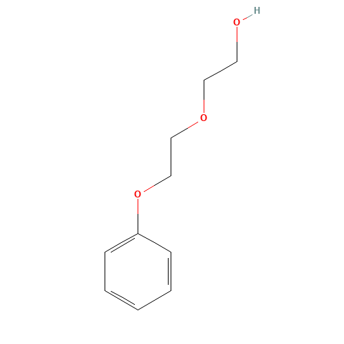 2-(2-Phenoxyethoxy)ethanol (CAS: 104-68-7) - Chemical Structure and Molecular Formula 