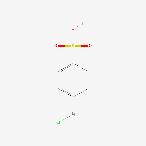 Chloromercuriphenylsulfonate (CAS: 554-77-8) - Chemical Structure and Molecular Formula 