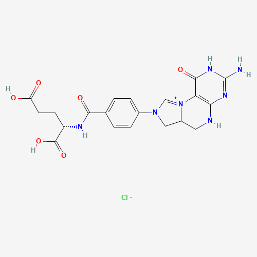 9,10-Dehydro Folitixorin Chloride (CAS: 804563-04-0) - Chemical Structure and Molecular Formula 