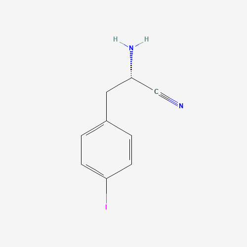 (S)-2-amino-3-(4-iodophenyl)propanenitrile (CAS: 1159630-53-1) - Chemical Structure and Molecular Formula 