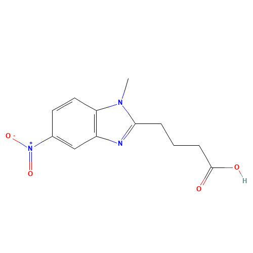 4-(1-Methyl-5-nitro-1H-benzoimidazol-2-yl)-butyric acid (CAS: 31349-48-1) - Related Chemical Product