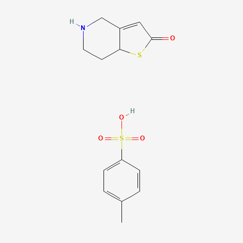 5,6,7,7a-Tetrahydrothieno[3,2-c]pyridin-2(4H)-one 4-methylbenzenesulfonate (CAS: 952340-39-5) - Chemical Structure and Molecular Formula 