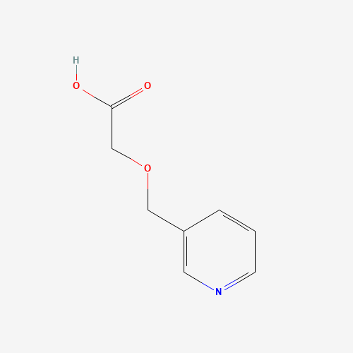 (pyridin-3-ylmethoxy)acetic acid (CAS: 209785-11-5) - Chemical Structure and Molecular Formula 