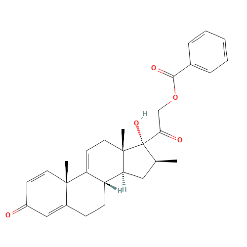 21-acetoxy-17-hydroxy-16β-methylpregna-1,4,9(11)-triene-3,20-dione (CAS: 39780-55-7) - Related Chemical Product