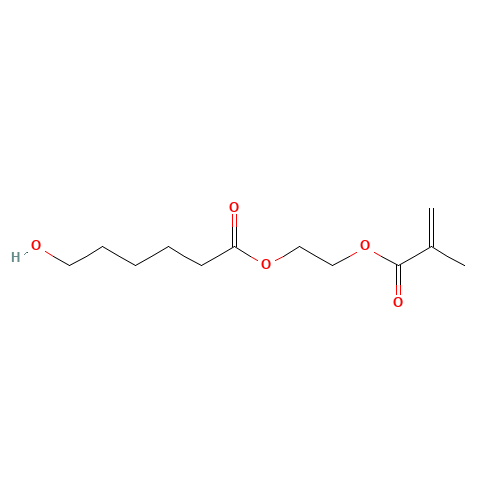 2-[(2-Methyl-1-oxoallyl)oxy]ethyl 6-hydroxyhexanoate (CAS: 85099-10-1) - Chemical Structure and Molecular Formula 