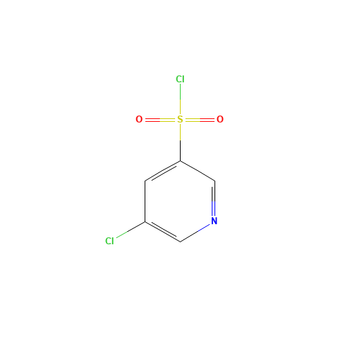 5-chloropyridine-3-sulfonyl chloride (CAS: 1060802-18-7) - Chemical Structure and Molecular Formula 
