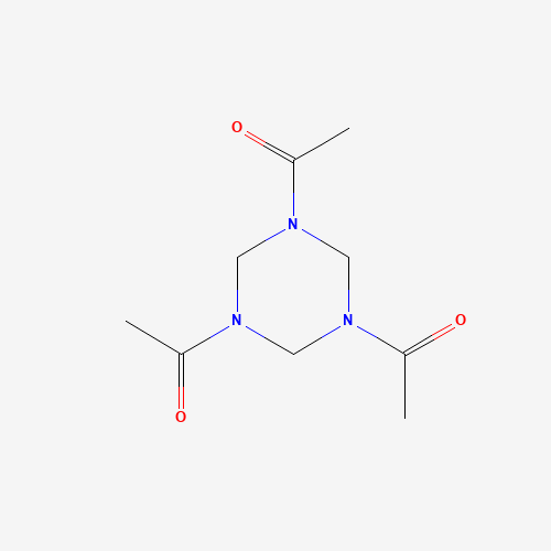 1-(3,5-diacetyl-1,3,5-triazinan-1-yl)ethanone (CAS: 26028-46-6) - Chemical Structure and Molecular Formula 