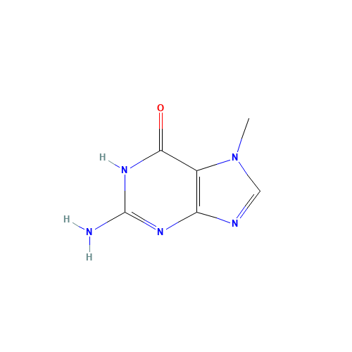 7-METHYLGUANINE (CAS: 578-76-7) - Chemical Structure and Molecular Formula 