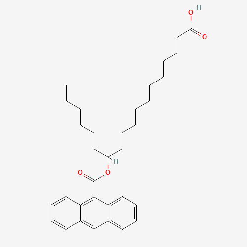 9-Anthracenecarboxylic acid, 11-carboxy-1-hexylundecyl ester (CAS: 30536-60-8) - Chemical Structure and Molecular Formula 