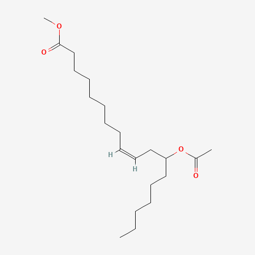 methyl 12-acetyloxyoctadec-9-enoate (CAS: 41015-43-4) - Chemical Structure and Molecular Formula 