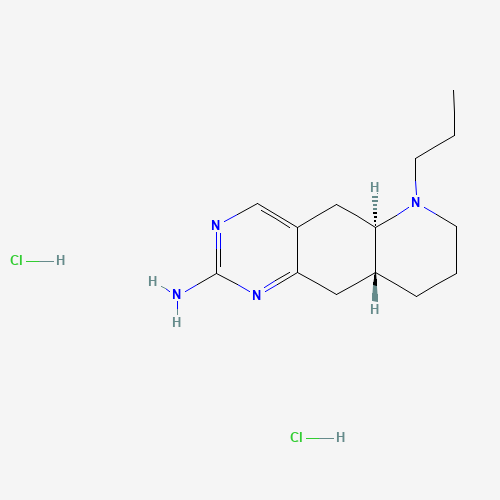 (5aR,9aR)-6-propyl-5a,7,8,9,9a,10-hexahydro-5H-pyrido[2,3-g]quinazolin-2-amine;dihydrochloride (CAS: 97548-97-5) - Chemical Structure and Molecular Formula 