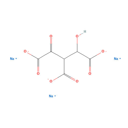 trisodium;1-hydroxy-3-oxopropane-1,2,3-tricarboxylate (CAS: 89304-26-7) - Chemical Structure and Molecular Formula 