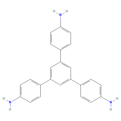 1,3,5-Tris(4-aminophenyl)benzene (CAS: 118727-34-7) - Chemical Structure and Molecular Formula 