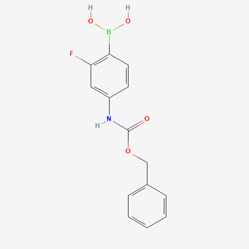 [2-fluoro-4-(phenylmethoxycarbonylamino)phenyl]boronic acid (CAS: 874290-59-2) - Related Chemical Product