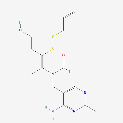 N-[(4-amino-2-methylpyrimidin-5-yl)methyl]-N-[(Z)-5-hydroxy-3-(prop-2-enyldisulfanyl)pent-2-en-2-yl]formamide (CAS: 554-44-9) - Related Chemical Product