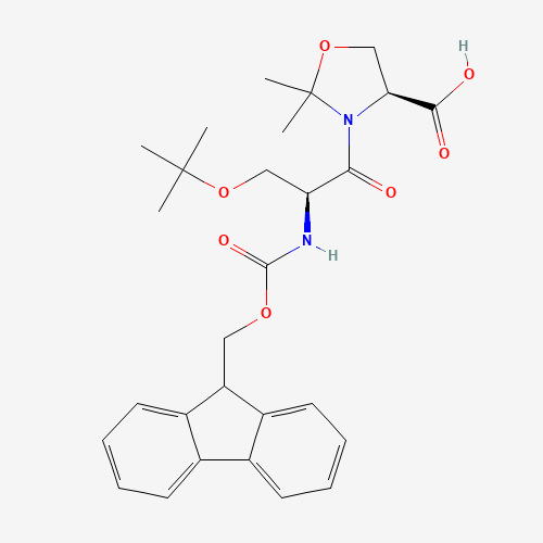 FMOC-SER(TBU)-SER(PSIME,MEPRO)-OH (CAS: 1000164-43-1) - Chemical Structure and Molecular Formula 
