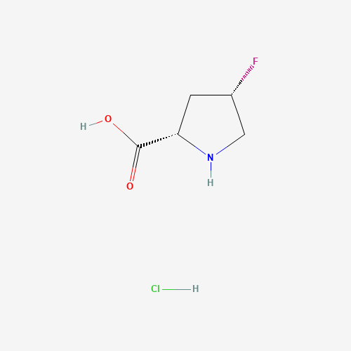 (2S,4S)-4-Fluoropyrrolidine-2-carboxylic acid hydrochloride (CAS: 1001354-51-3) - Chemical Structure and Molecular Formula 