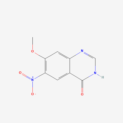 7-methoxy-6-nitroquinazolin-4(3H)-one (CAS: 1012057-47-4) - Chemical Structure and Molecular Formula 