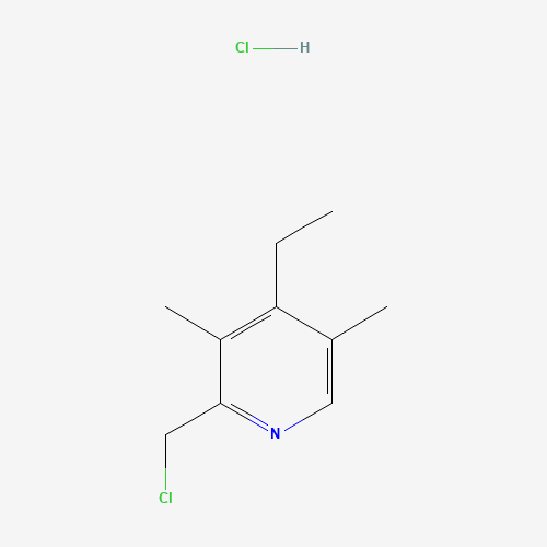 2-(chloromethyl)-4-ethyl-3,5-dimethylpyridine (CAS: 1015136-53-4) - Chemical Structure and Molecular Formula 