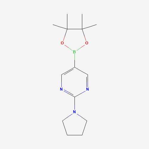 2-(Pyrrolidin-1-yl)-5-(4,4,5,5-tetramethyl-1,3,2-dioxaborolan-2-yl)pyrimidine (CAS: 1015242-07-5) - Related Chemical Product