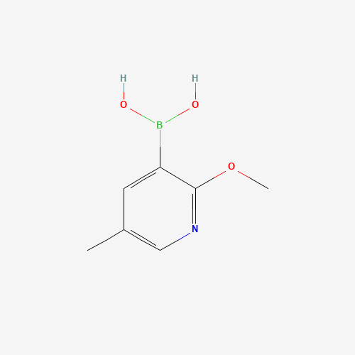 2-Methoxy-5-methylpyridine-3-boronic acid (CAS: 1029654-27-0) - Chemical Structure and Molecular Formula 