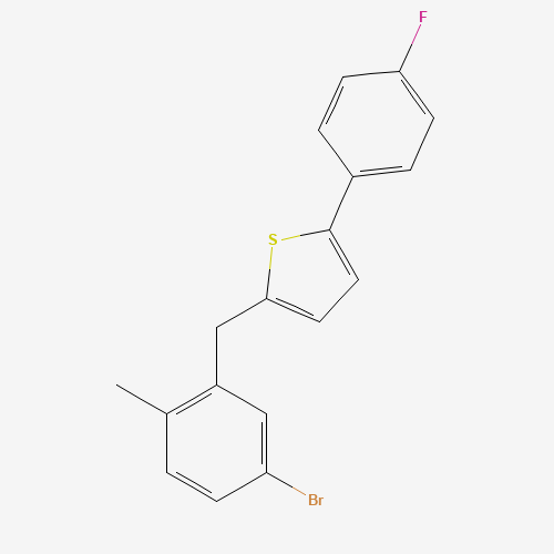 2-(5-Bromo-2-methylbenzyl)-5-(4-fluorophenyl)thiophene (CAS: 1030825-20-7) - Related Chemical Product