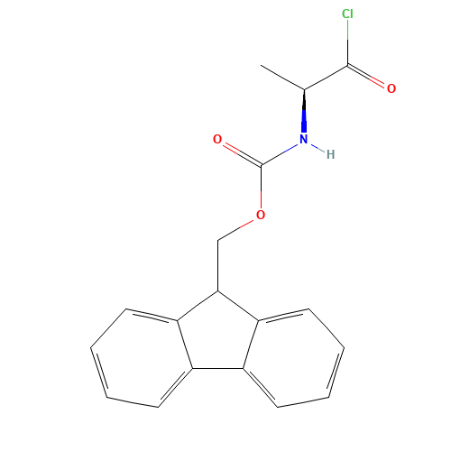 Fmoc-Ala-Cl (CAS: 103321-50-2) - Chemical Structure and Molecular Formula 