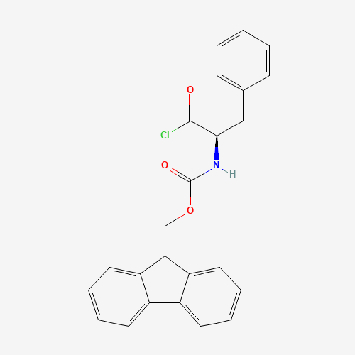 9H-fluoren-9-ylmethyl N-(1-chloro-1-oxo-3-phenylpropan-2-yl)carbamate (CAS: 103321-58-0) - Chemical Structure and Molecular Formula 