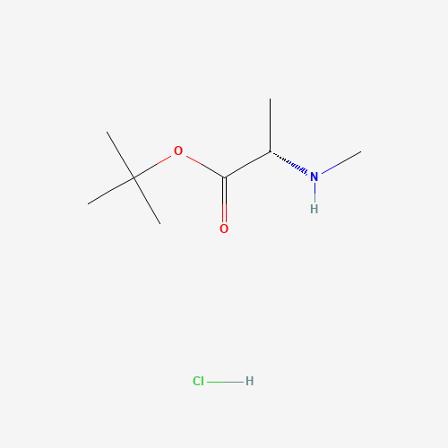 (S)-tert-Butyl 2-(methylamino)propanoate hydrochloride (CAS: 103614-40-0) - Chemical Structure and Molecular Formula 