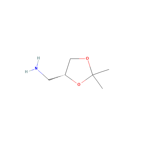(R)-(2,2-Dimethyl-1,3-dioxolan-4-yl)methanamine (CAS: 103883-30-3) - Chemical Structure and Molecular Formula 