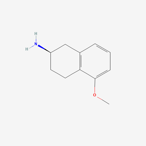 (R)-5-Methoxy-1,2,3,4-tetrahydronaphthalen-2-amine (CAS: 105086-92-8) - Chemical Structure and Molecular Formula 