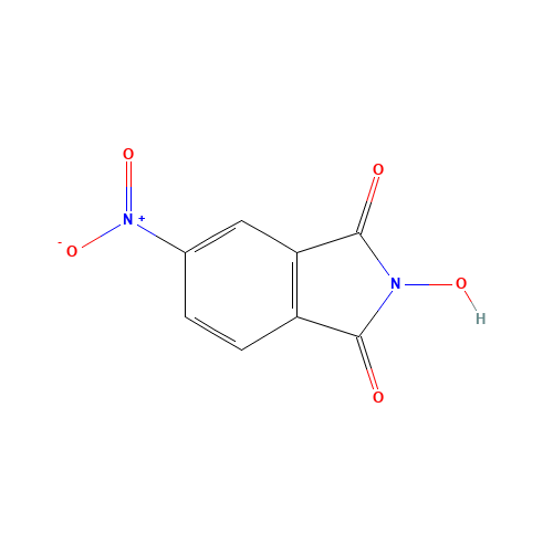 N-Hydroxy-4-nitrophthalimide (CAS: 105969-98-0) - Chemical Structure and Molecular Formula 