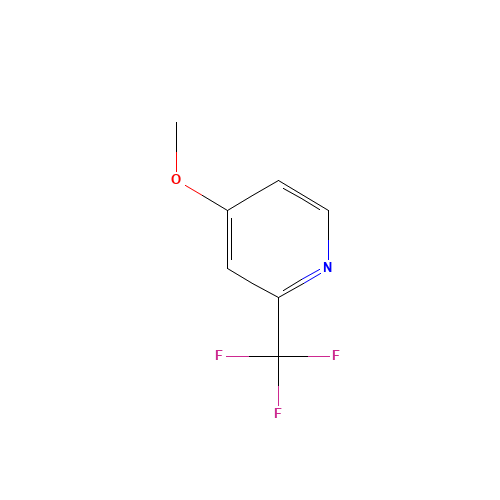 4-Methoxy-2-(trifluoromethyl)pyridine (CAS: 1065103-97-0) - Chemical Structure and Molecular Formula 