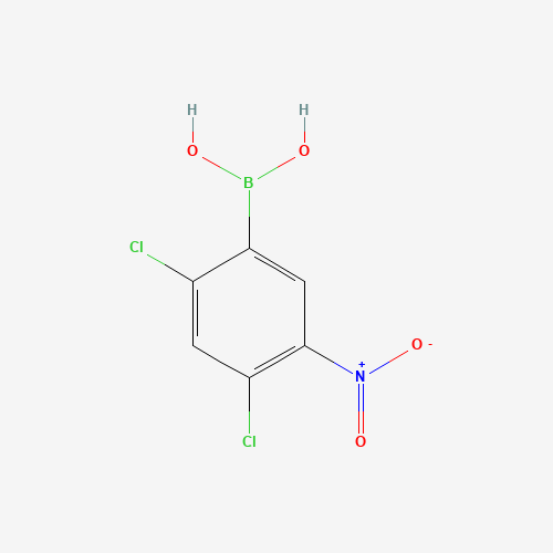 2,4-DICHLORO-5-NITROPHENYLBORONIC ACID (CAS: 1072952-12-5) - Chemical Structure and Molecular Formula 