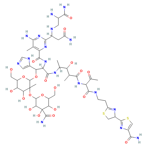 PHLEOMYCIN (CAS: 11006-33-0) - Chemical Structure and Molecular Formula 