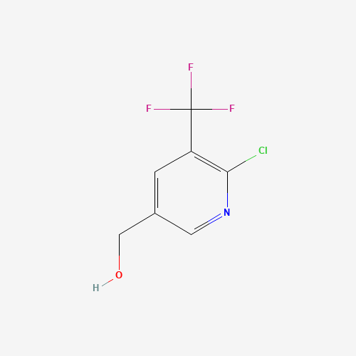 (6-Chloro-5-(trifluoromethyl)pyridin-3-yl)methanol (CAS: 1113049-91-4) - Chemical Structure and Molecular Formula 