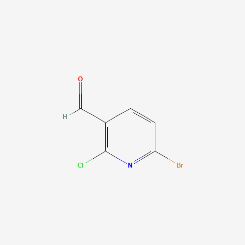 6-Bromo-2-chloronicotinaldehyde (CAS: 1125410-08-3) - Chemical Structure and Molecular Formula 