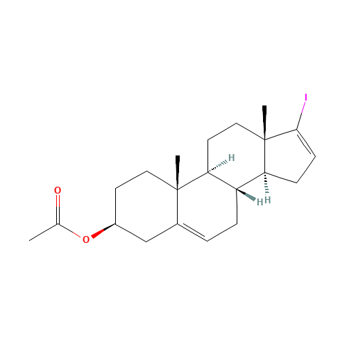 (3S,8R,9S,10R,13S,14S)-17-Iodo-10,13-dimethyl-2,3,4,7,8,9,10,11,12,13,14,15-dodecahydro-1H-cyclopenta[a]phenanthren-3-yl acetate (CAS: 114611-53-9) - Related Chemical Product