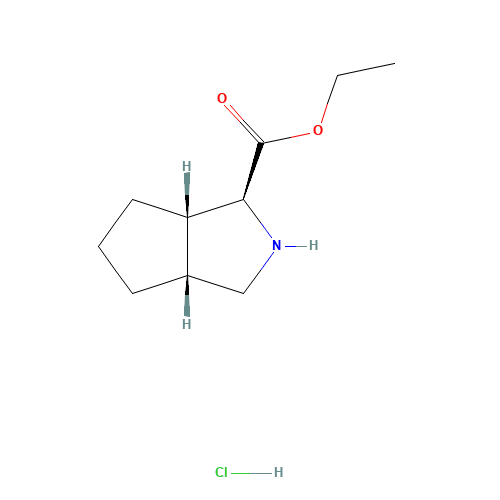 (1S,3aR,6aS)-Ethyl octahydrocyclopenta[c]pyrrole-1-carboxylate hydrochloride (CAS: 1147103-42-1) - Related Chemical Product