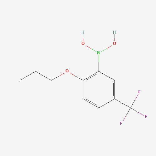 2-PROPOXY-5-(TRIFLUOROMETHYL)PHENYLBORONIC ACID (CAS: 1162257-29-5) - Chemical Structure and Molecular Formula 