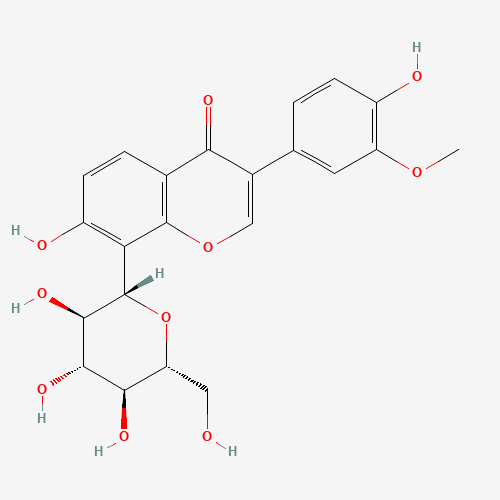 3''-METHOXYPUERARIN (CAS: 117047-07-1) - Chemical Structure and Molecular Formula 