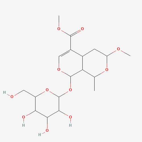 7R-O-Methylmorroniside (CAS: 119943-46-3) - Chemical Structure and Molecular Formula 