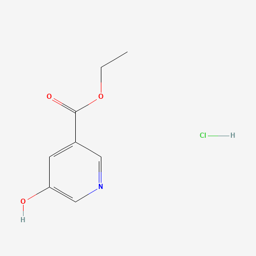 ETHYL 5-HYDROXYNICOTINATE HYDROCHLORIDE (CAS: 1207194-50-0) - Chemical Structure and Molecular Formula 